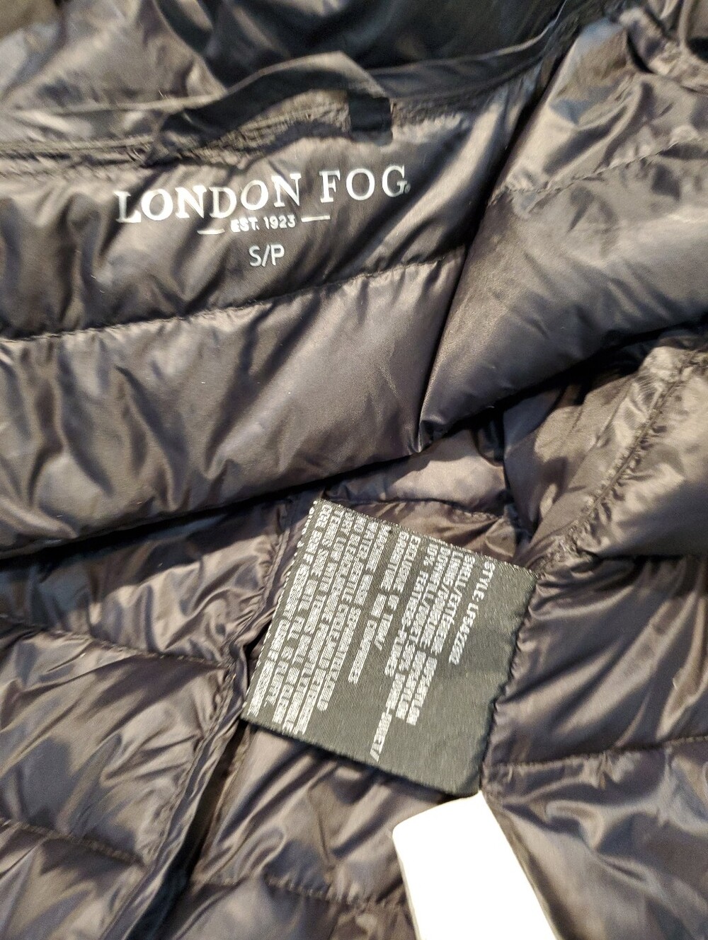 London Fog Black Hooded Parka Small - Picture 4 of 12